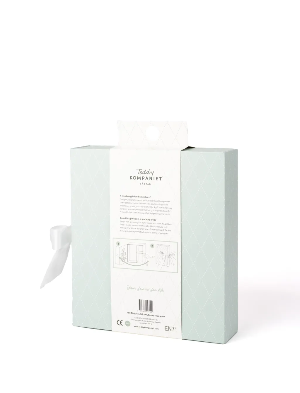 Diinglisar Presentbox Kanin Light Green>Teddykompaniet Online