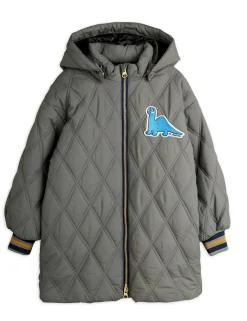 Dino Patch Quiltade Parkas Grey>Mini Rodini Hot