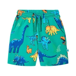 Dinosaurs Shorts Teal>Småfolk New