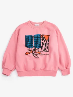 Dog Friendship Sweatshirt Pink>Bobo Choses Clearance
