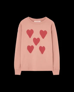Dog T-shirt Med Långa Ärmar Dusty Coral>The Animals Observatory Best