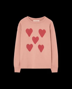 Dog T-shirt Med Långa Ärmar Dusty Coral>The Animals Observatory Best