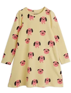 Doggies Långärmad Klänning Yellow>Mini Rodini Clearance
