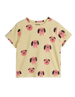 Doggies T-shirt Yellow>Mini Rodini Clearance