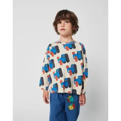 Doggy Mate All Over Långärmad T-shirt Offwhite><noscript><img width=