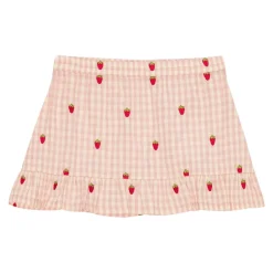 Dolly Kjol Pink Berry Gingham>Flöss Clearance