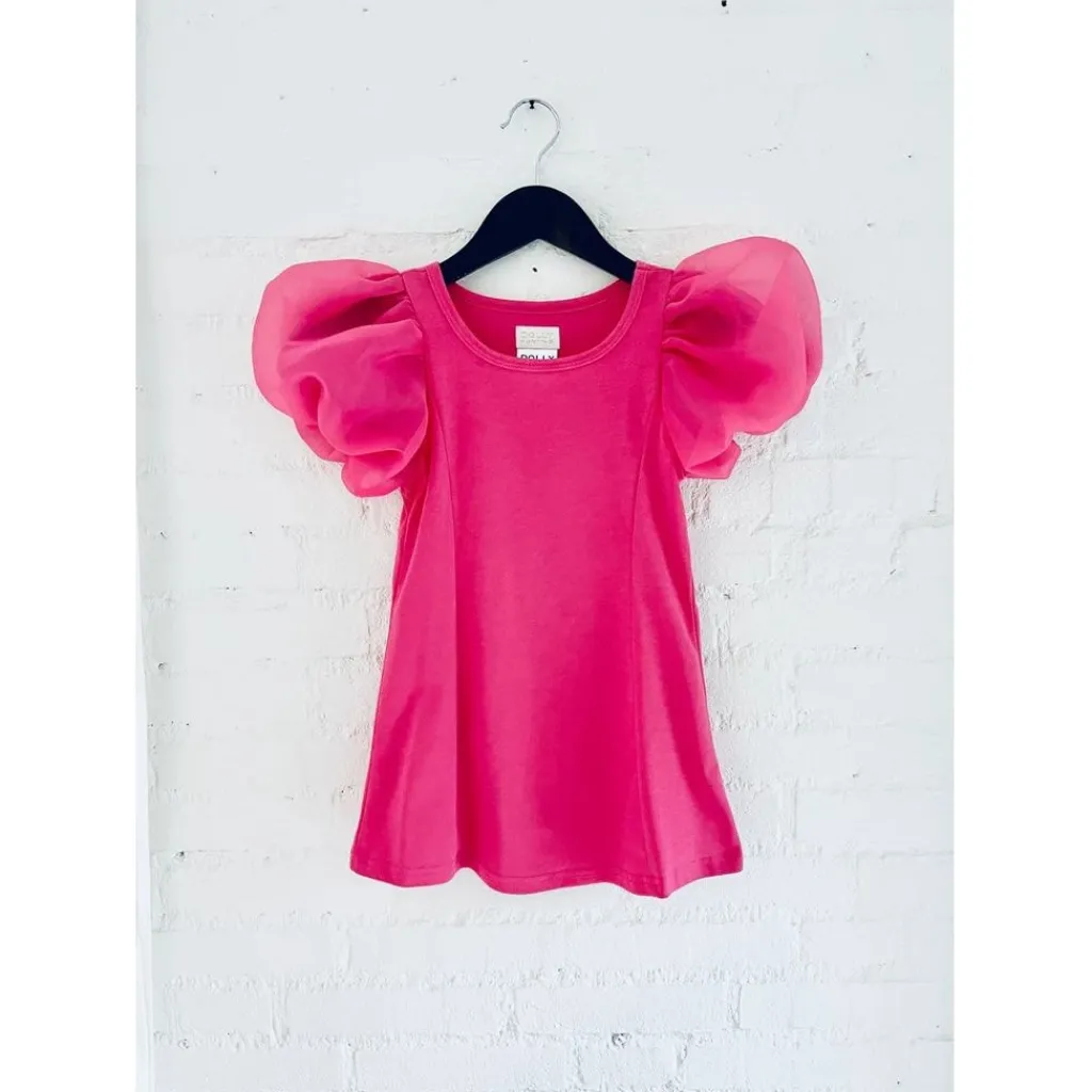 Dolly World Organza Klänning Barbie Pink>DOLLY by Le Petit Tom Sale