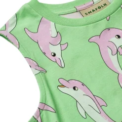 Dolphins Ärmlös Klänning Minty Green Tea>Småfolk Best