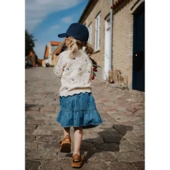 Donna Denim Kjol Light Denim Blue>Fliink Discount