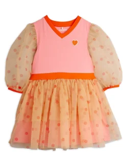 Dotted Tyllklänning Pink>Mini Rodini Discount