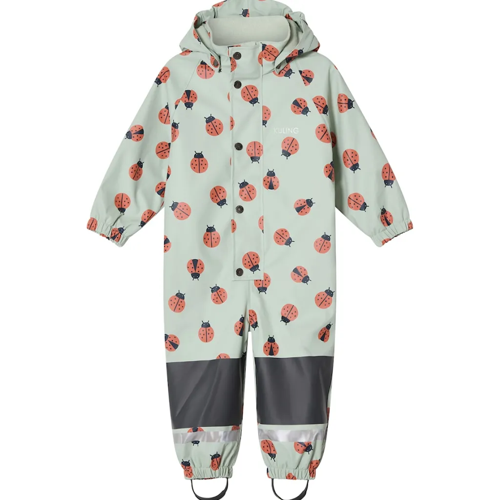Douglas Fodrad Regnoverall Pale Green Ladybug>Kuling New