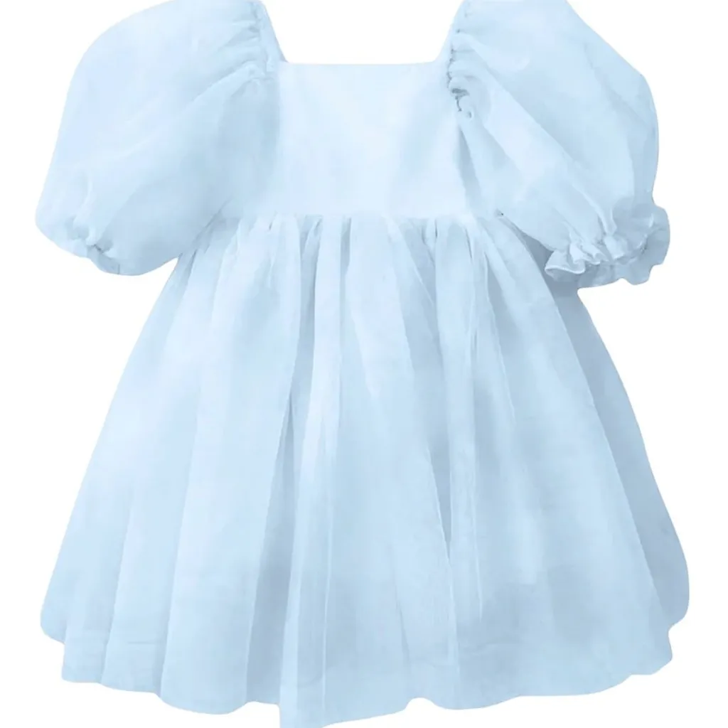Drömlik Babydoll Klänning Blue Clouds>DOLLY by Le Petit Tom Sale
