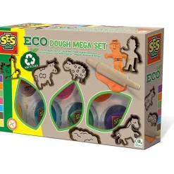 Eco modellera Megaset (7x90g med redskap)>SES Creative Hot