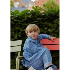 Ekologiska Bomullsjeans Indigo Blue Washed><noscript><img width=