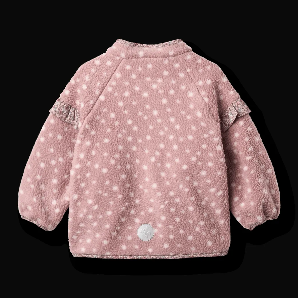 Ellena Fleecejacka Rosewood Dots>Wheat