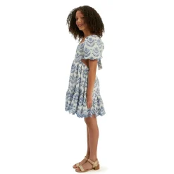 Ellory Broderad Mini Klänning Periwinkle><noscript><img width=