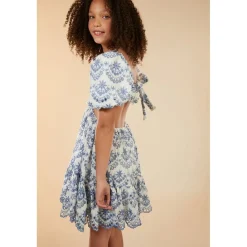 Ellory Broderad Mini Klänning Periwinkle><noscript><img width=