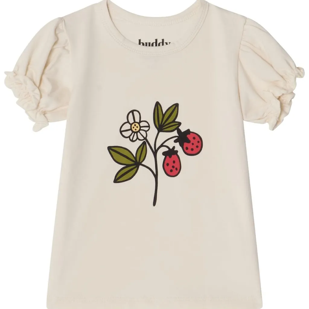 Elsa GOTS T-shirt Wild Strawberry>Buddy & Hope Hot