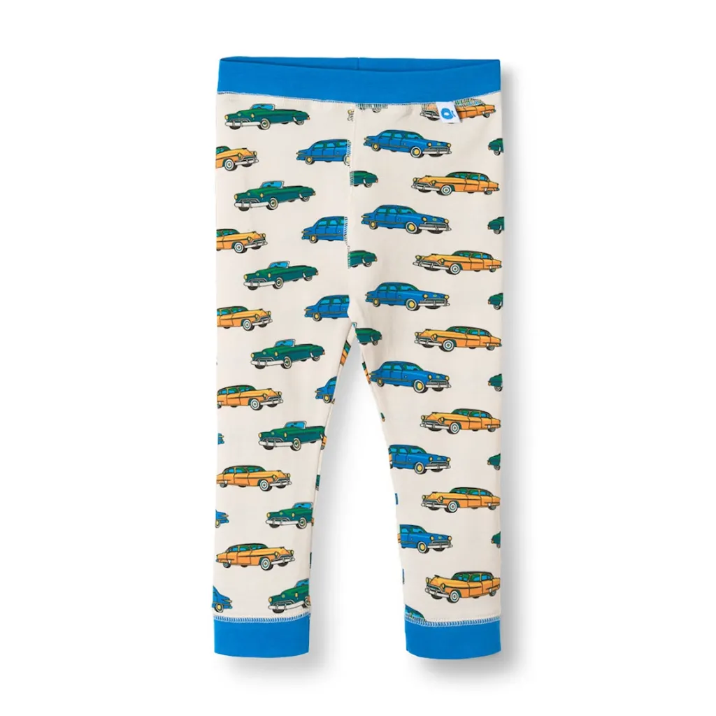 Elstar Leggings För Baby Med Bilar Vit Vanilla>Småfolk