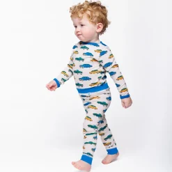 Elstar Leggings För Baby Med Bilar Vit Vanilla>Småfolk