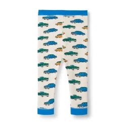 Elstar Leggings För Baby Med Bilar Vit Vanilla><noscript><img width=