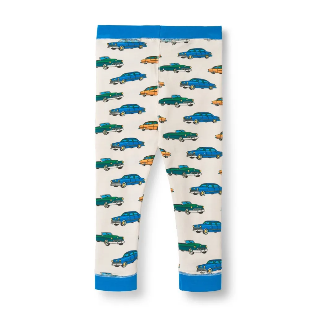 Elstar Leggings För Baby Med Bilar Vit Vanilla>Småfolk