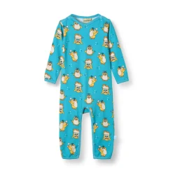 Elstar Långärmad Babydräkt Med Cirkuspingviner Blå Petit Four><noscript><img width=