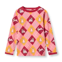 Elstar Långärmad Topp Med Kaniner Rosa Galah>Småfolk Hot