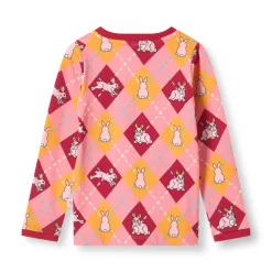 Elstar Långärmad Topp Med Kaniner Rosa Galah><noscript><img width=
