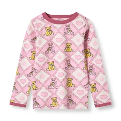 Elstar Långärmad Topp Med Nallebjörnar Rosa Lace>Småfolk Discount