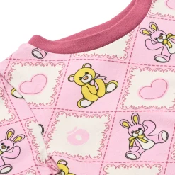 Elstar Långärmad Topp Med Nallebjörnar Rosa Lace><noscript><img width=