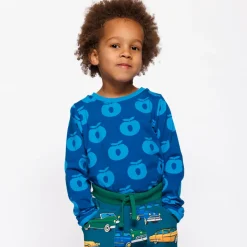 Elstar Långärmad Topp Med Äpplen Blå Vivid Blue><noscript><img width=