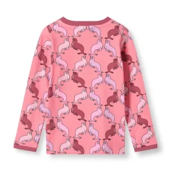 Elstar Långärmad Topp Med Sjölejon Rosa Mauve Rose>Småfolk Discount
