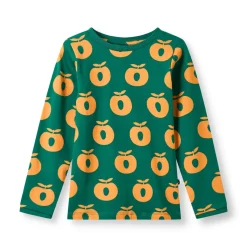Elstar Long-Sleeved Top with Apples Cedar tree>Småfolk Clearance