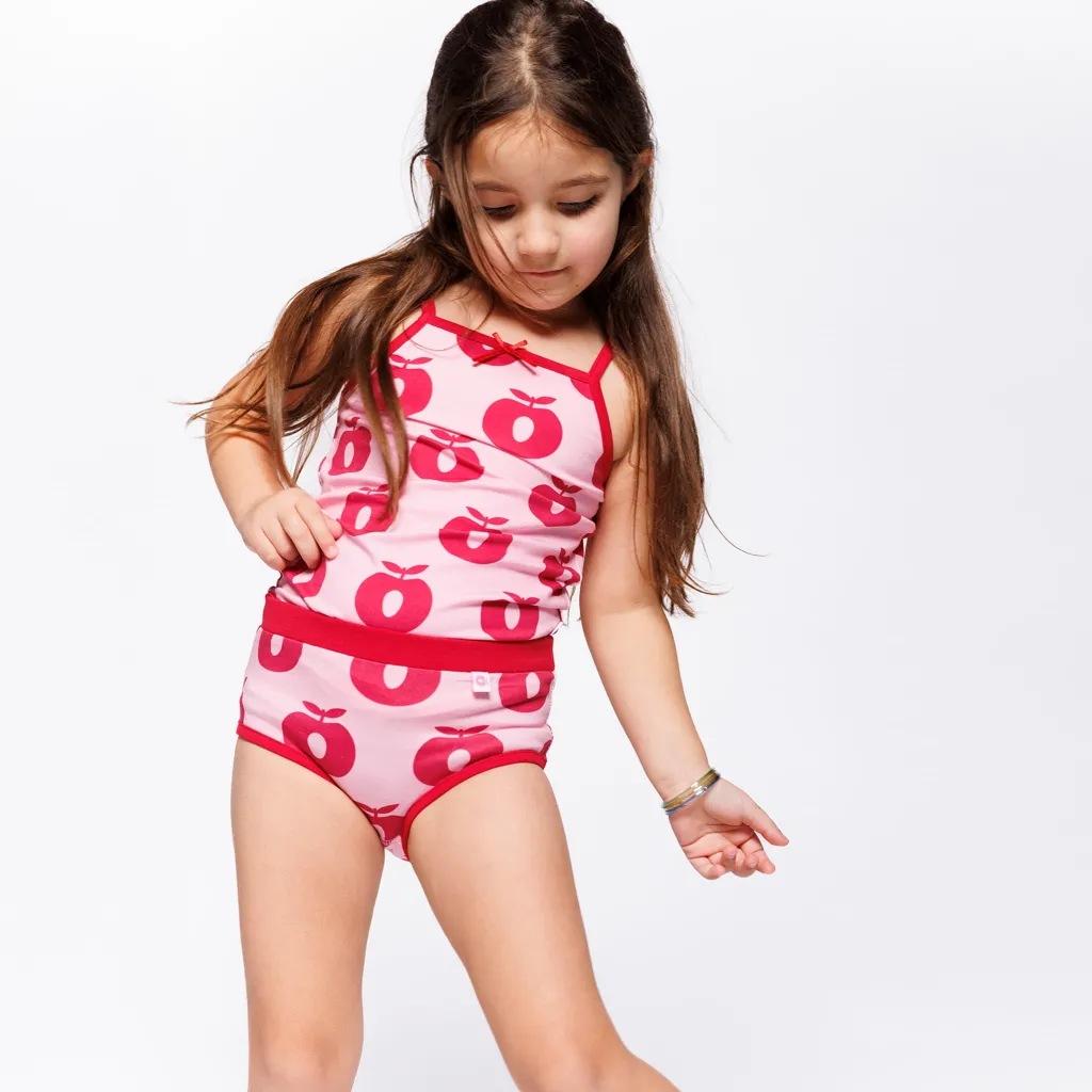 Elstar Underwear Set with Apples Pink lilac>Småfolk Online