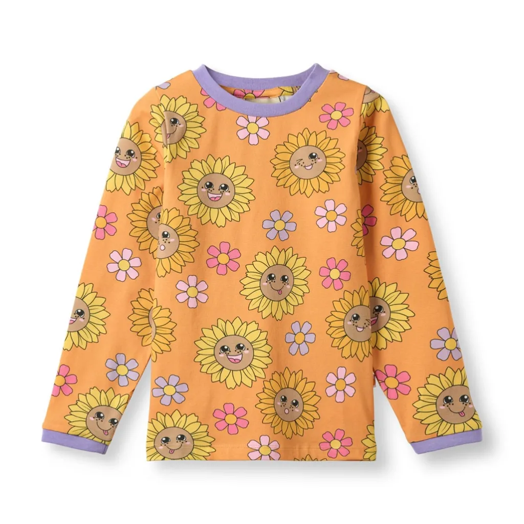Elstar With Sunflowers Långärmad T-shirt Tangerine>Småfolk Clearance