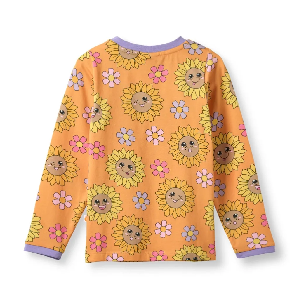 Elstar With Sunflowers Långärmad T-shirt Tangerine>Småfolk Clearance