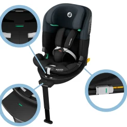 Emerald 360 S Bilbarnstol 0-12Y / 0-36 Kg Tonal Black><noscript><img width=