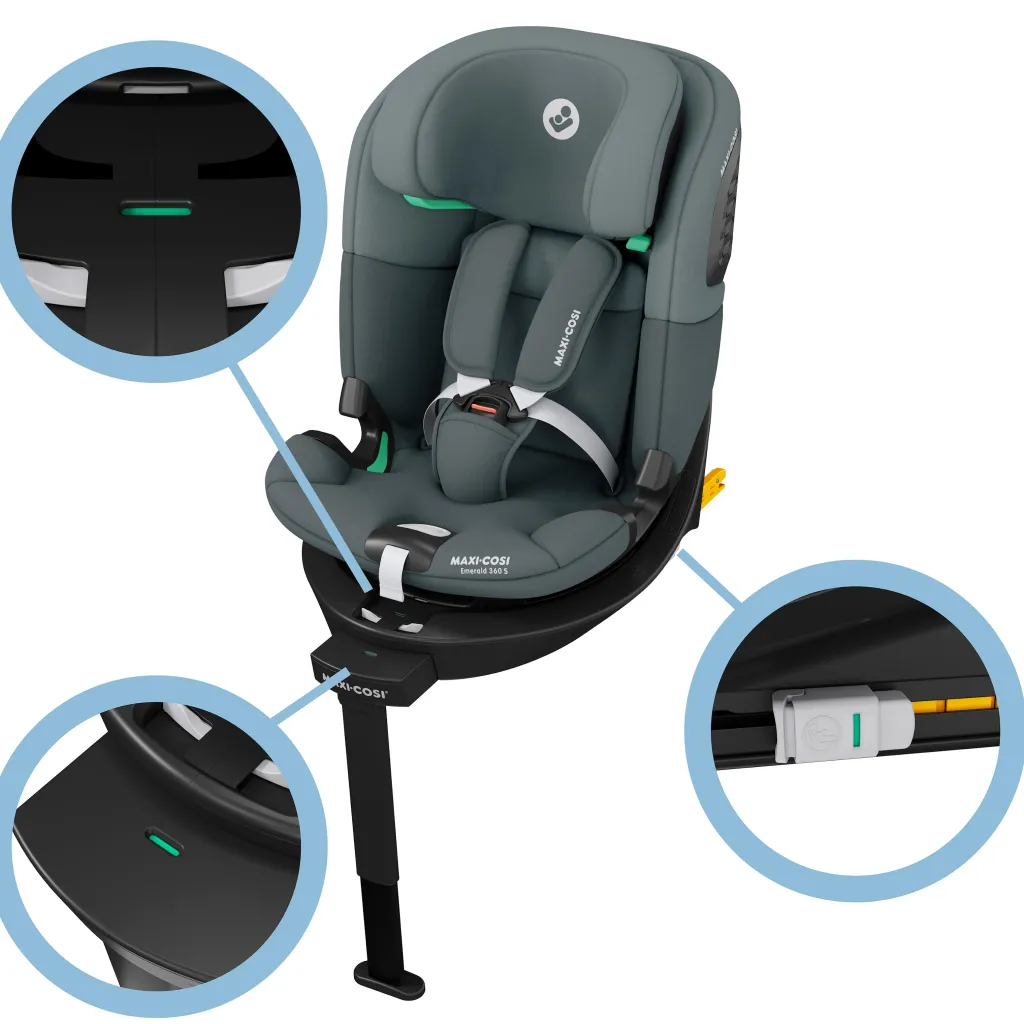 Emerald 360 S Bilbarnstol 0-12Y / 0-36 Kg Tonal Graphite>Maxi-Cosi Online