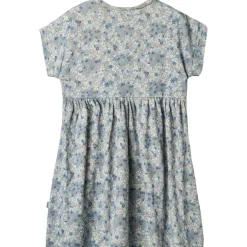 Emilie Jerseyklänning Blue Summer Flowers>Wheat Best
