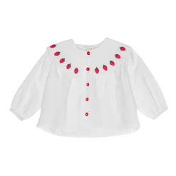 Everlyn Blus Bright White Berry>Flöss Clearance