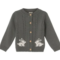 Fanny Kofta Med Kaniner Mörkgrön>Buddy & Hope Clearance