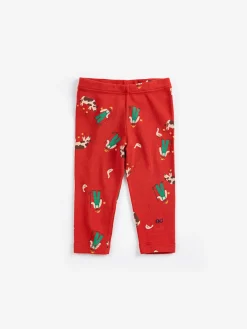 Farm Adventure All Over Leggings Red>Bobo Choses Discount