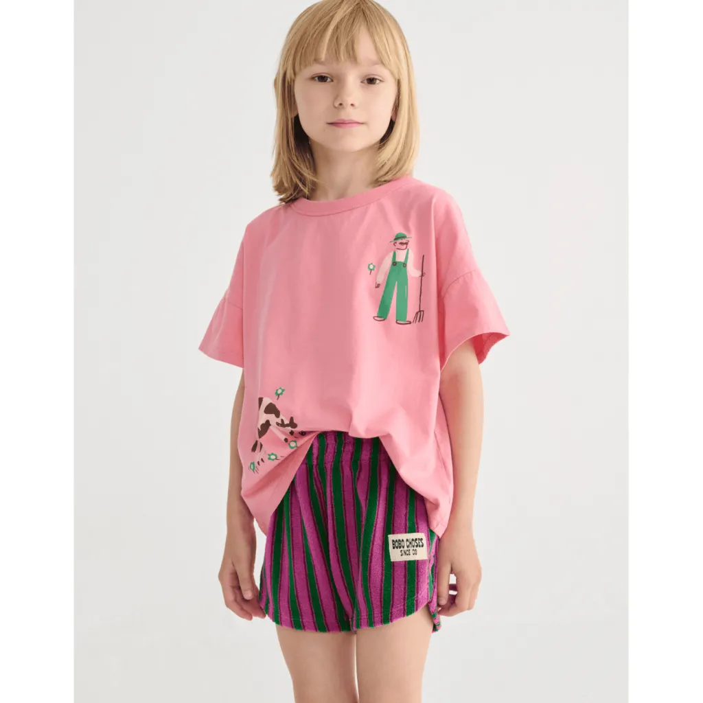 Farm Adventure T-shirt Pink>Bobo Choses Hot