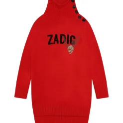 Finstickad Klänning Röd>Zadig & Voltaire New