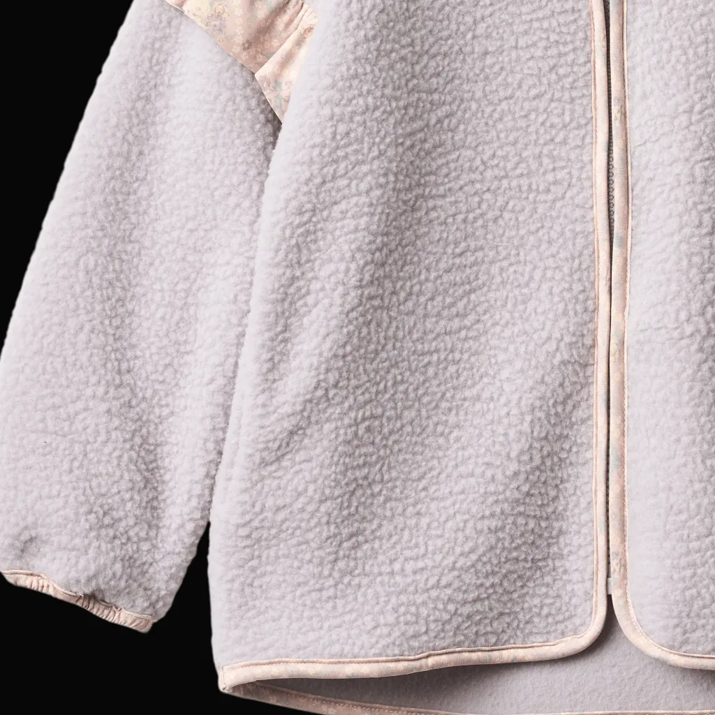 Fleece Jacket Ellena Lavender Rain>Wheat Hot