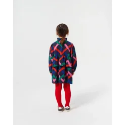 Flerfärgad Garland Woven-klänning Midnight Blue>Bobo Choses New