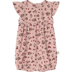 Flora GOTS Mönstrad Romper Wild Strawberry>Buddy & Hope Online