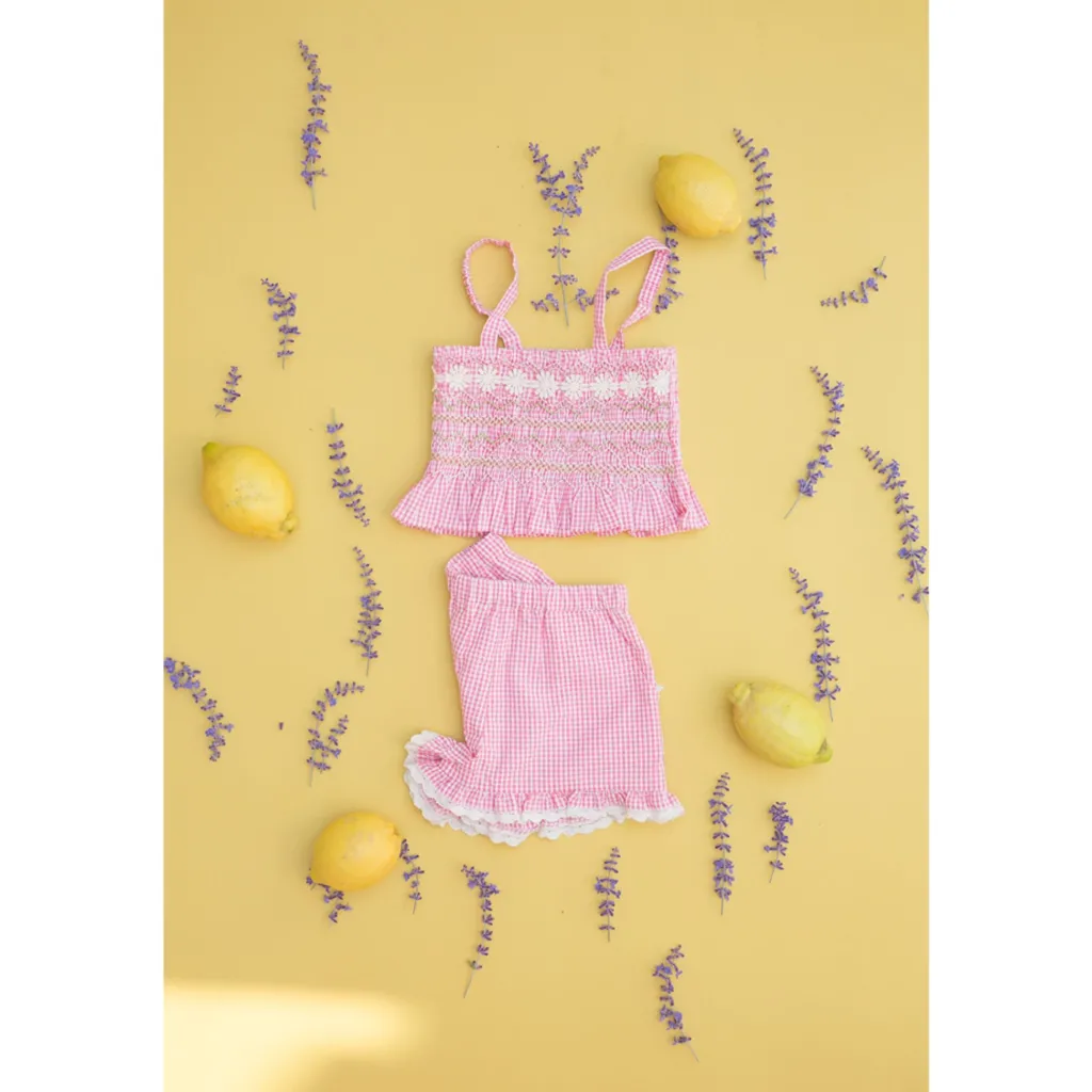 Florentina Camisole Pink Fragola Vichy>Louise Misha Sale