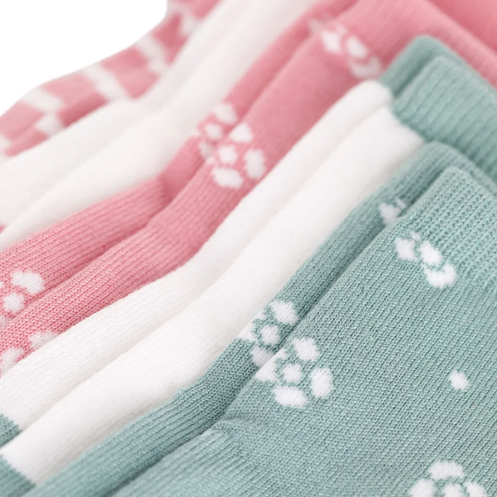 Flowers 5-pack Bomullsstrumpor Green Pink>Petit Bateau Hot